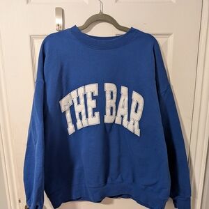 Viral Blue The Bar Crewneck Sweater